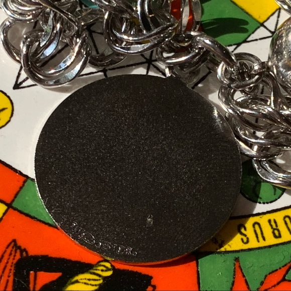 VTG WELLS .925 Signed Capricorn Charm Bracelet - Picture 3 of 5